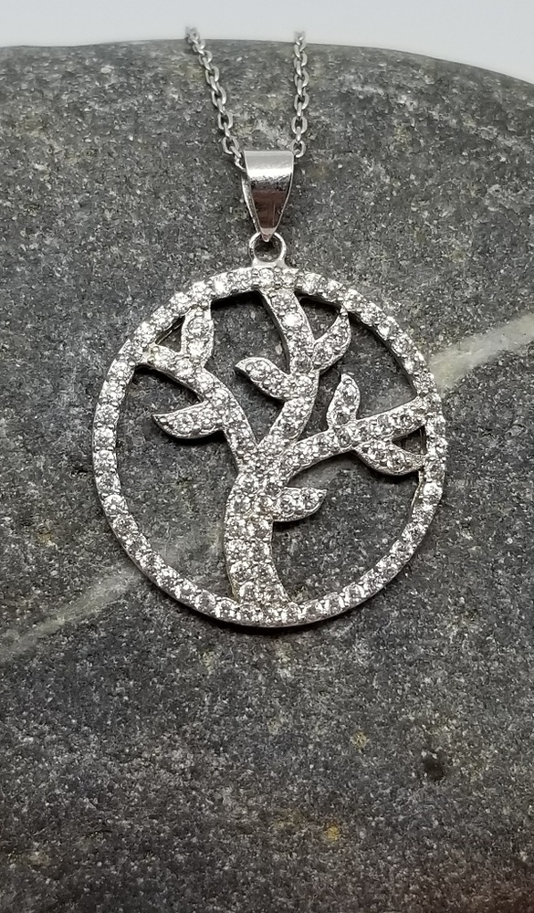 Sterling Silver *Tree of Life*  Botanical Necklace